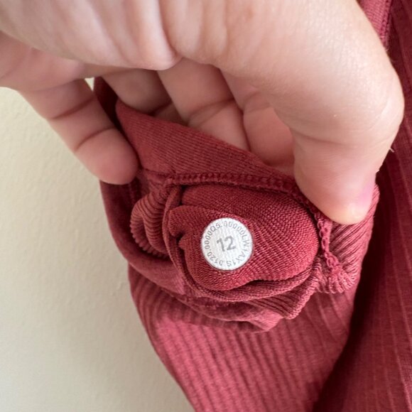 Lululemon Athletic Ebb To Street RB Tank Top B/C Chianti Women’s Size 12 - Picture 7 of 7